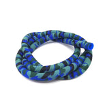 COLORFUL SILICONE HOOKAH HOSE CARBON FIBER SKULL DESIGN 12MM ID 17MM OD 1500MM