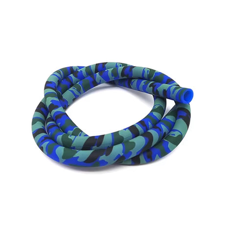 COLORFUL SILICONE HOOKAH HOSE CARBON FIBER SKULL DESIGN 12MM ID 17MM OD 1500MM