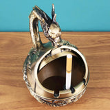 Vintage Ashtray with Lid for Cigarettes,Met