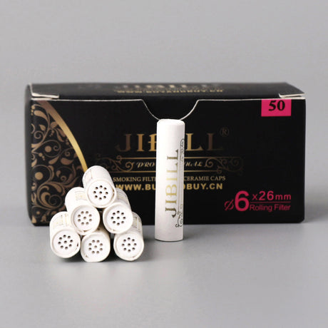 6Mm Activated Carbon Filters for Tobacco Smoking Pipe Ceramic Caps Total 50Pcs