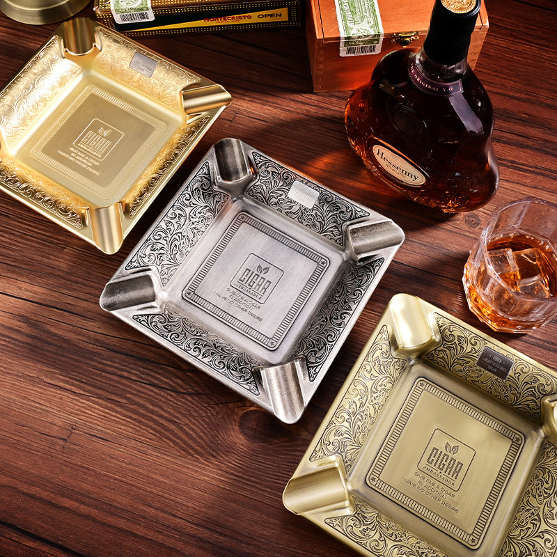 Creative Cuban Four-Slot Ceramic Cigar Ashtray