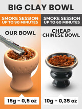 ORANGE HOOKAH SET 2 HOSE HOOKAH LILONE 12” ORANGE MINI HOOKAH COMBO KIT