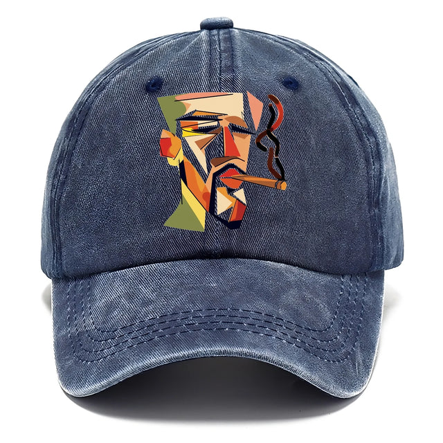 CIGAR COOL ABSTRACT SMOKER DENIM CLASSIC CAP