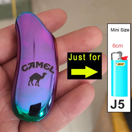 Fashion Metal Lighter Case Cover Shell Holder for Bic Lighters Sleeve J5 J6 Type Mini/Standard without Lighter