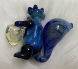 Blue Squirrel Glass Hand Pipe- Tobacco Hand Pipe-High Quality Pipe-Gift Pipe