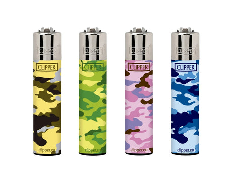 Clipper - Classic Large Reusable Lighter 48 Pack - Camo