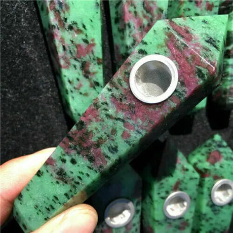 Natural Quartz Smoking Pipe Crystal Point Wand Stone Rock Obelisk Healing 1Pc