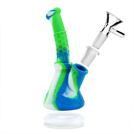 6.4 " Silicone Smoking Water Pipe Bong Tobacco Bubbler Different Colors