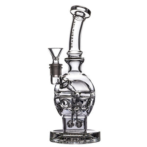 FAB EGG GLASS WATER PIPE - THICK HOOKAH RIG RECYCLER BONG BUBBLER WITH 14MM BOWL