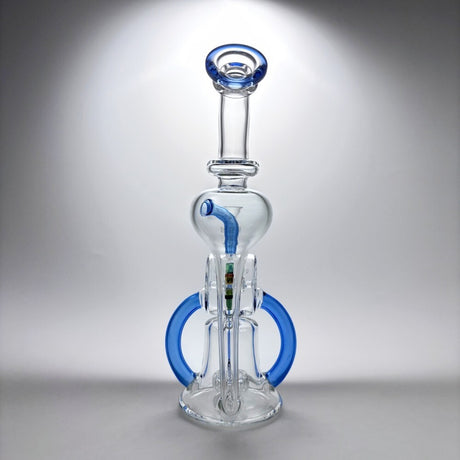 9Inch Glass Recycler Bong Windmill Spin Water Pipe Tornado Percolator Bubbler
