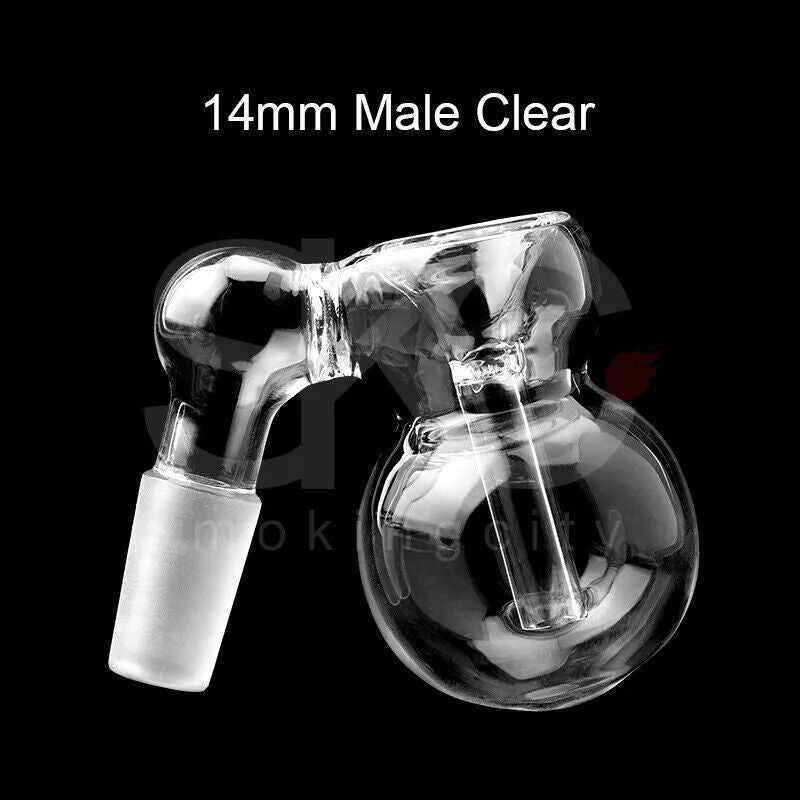 MINI 14Mm 45 Degree Glass Ash Catcher Pyrex Reclaimer Bong Gourd Bowl Bubbler