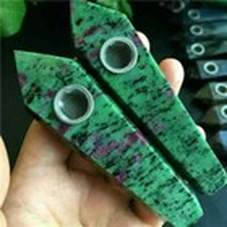 Natural Quartz Smoking Pipe Crystal Point Wand Stone Rock Obelisk Healing 1Pc