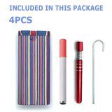 New Wooden Dugout Pipe Self Cleaning Metal Bat Poker Smoking Pipe One Hitter Kit