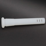 4PCS 4" Silicone Tube Downstem 14Mm Female Bowl Connector Semi Translucent White