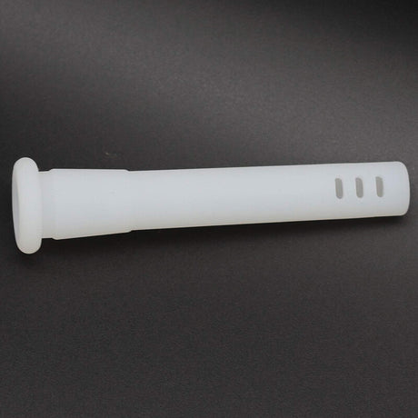 4PCS 4" Silicone Tube Downstem 14Mm Female Bowl Connector Semi Translucent White