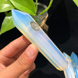 Natural Quartz Smoking Pipe Crystal Point Wand Stone Rock Obelisk Healing 1Pc