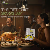 Jo Chef Burst Culinary Torch – 2,370°F Butane Torch, Refillable Adjustable Flame Lighter with Safety Lock for BBQ, Baking, Brulee Creme, DIY, Crafts and Soldering – 1 Butane Can Included