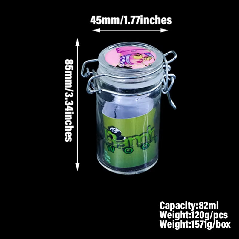 AIRTIGHT HERB & TOBACCO STORAGE JAR – CLAMPING LID, KEEPS FRESH