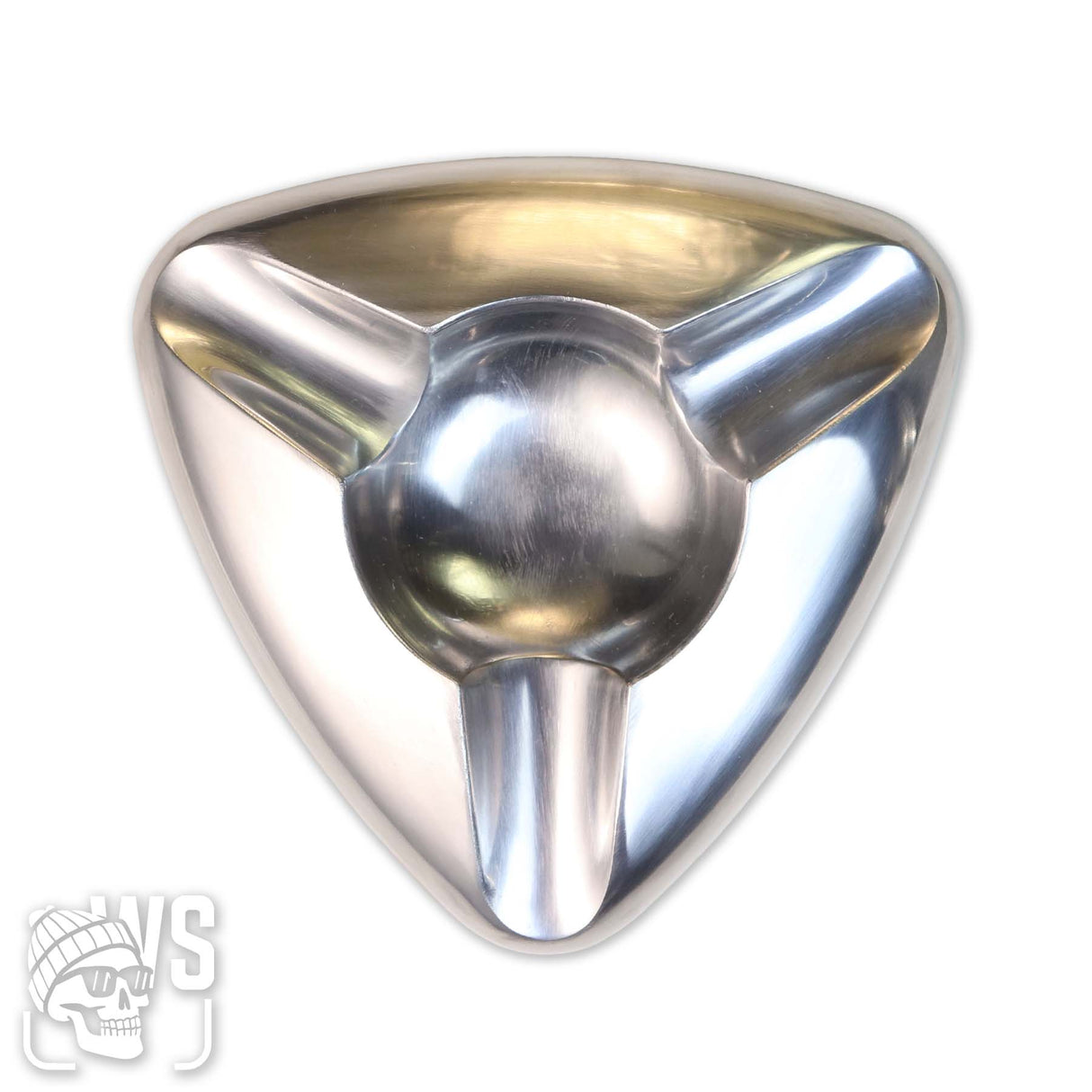 Wesmoke triangle stainless steel cigar ashtray silver cigar ashtray