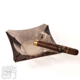 Wesmoke.com clear glass four rest cigar ashtray cigar ashtray