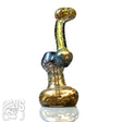 WeSmoke.com GLASS BUBBLER WITH ABSTRACT LAYERED CHAMBER Style C Glass Bubblers