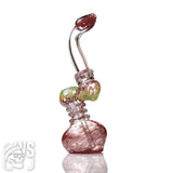 GLASS BUBBLER WITH WORKED CHAMBER DESIGN