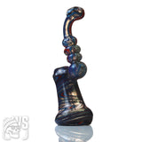 GLASS BUBBLER WITH SWIRLED PATTERN DESIGN