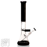 Roor classic glass beaker bong with ice pinch black beaker bong