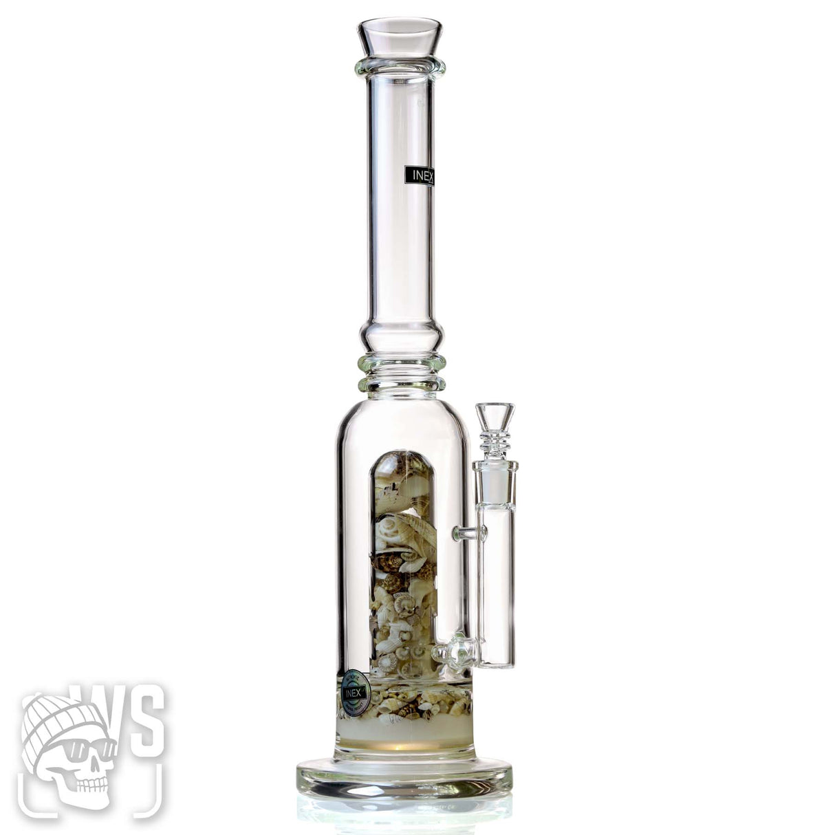 INEX GLASS SCIENTIFIC STRAIGHT TUBE BONG WITH MATRIX PERC