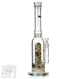 INEX GLASS SCIENTIFIC STRAIGHT TUBE BONG WITH MATRIX PERC