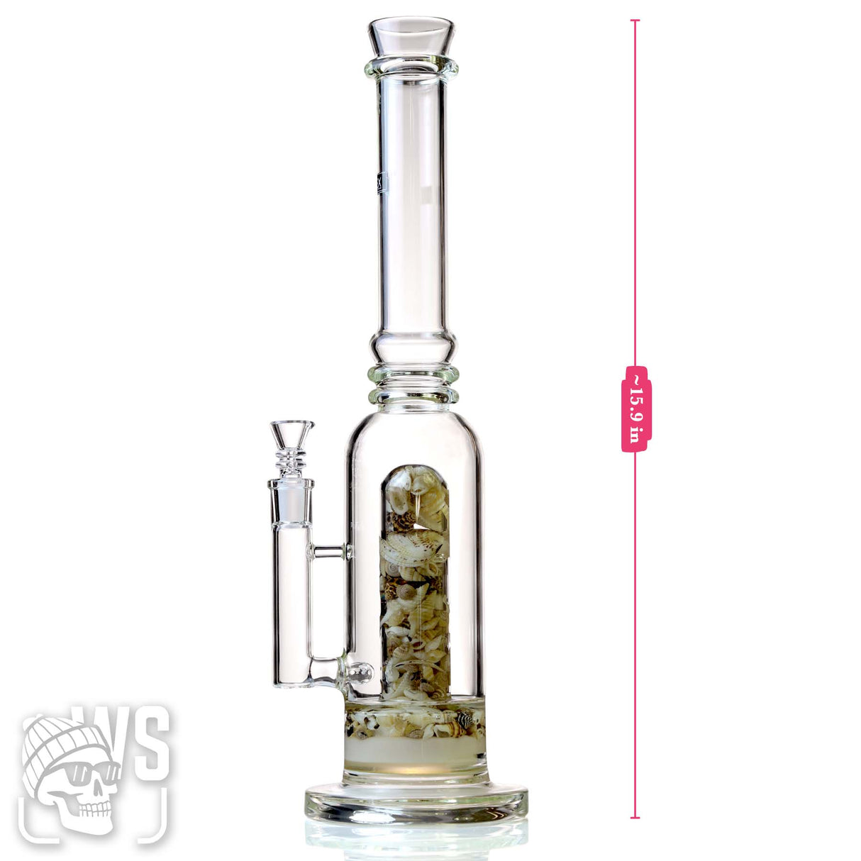 INEX GLASS SCIENTIFIC STRAIGHT TUBE BONG WITH MATRIX PERC