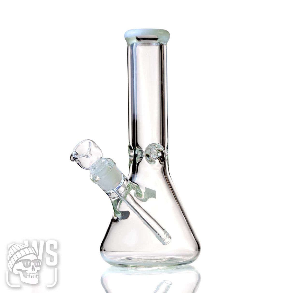 CLEAR GLASS BEAKER BONG