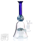 MK GLASS MINI BEAKER SHOWERHEAD PERC BONG WITH SWIRL BALL