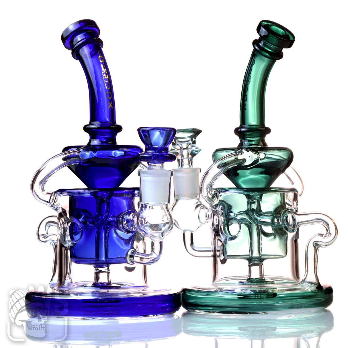 CLOUDX GLASS SCIENTIFIC RECYCLER BONG