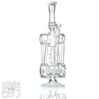 WeSmoke.com CYCLONE GLASS BONG WITH SPIRAL PERCOLATOR AND UNIQUE COOLING SYSTEM White Cyclone Bongs