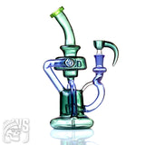 ALEAF GLASS SCIENTIFIC RECYCLER BONG WITH ANGLED NECK