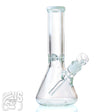 WeSmoke.com Glass Beaker Bong with Ice Catcher White Beaker Bong