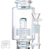 GLASS SCIENTIFIC PERCOLATOR BONG WITH DOUBLE DISC PERC & ICE CATCHER