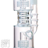 GLASS SCIENTIFIC PERCOLATOR BONG WITH DOUBLE DISC PERC & ICE CATCHER