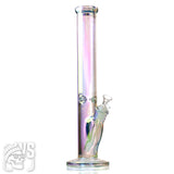 GLASS STRAIGHT TUBE BONG WITH ICE CATCHER