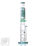 CALI CROWN MODULAR GLASS BONG WITH HONEYCOMB PERC & COIL CONDENSER