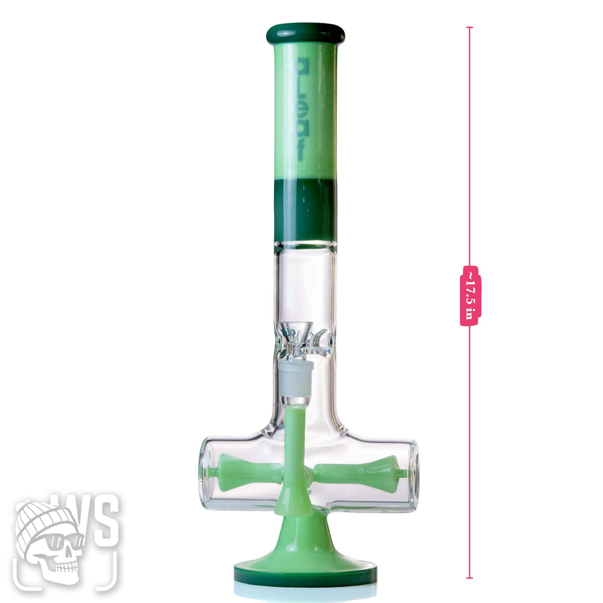 ALEAF GLASS INLINE PERC BONG WITH SCIENTIFIC DESIGN