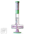 ALEAF Glass Inline Perc Bong with Scientific Design Pink Inline Perc Bong