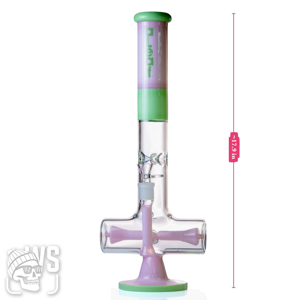 ALEAF GLASS INLINE PERC BONG WITH SCIENTIFIC DESIGN