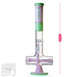 ALEAF GLASS INLINE PERC BONG WITH SCIENTIFIC DESIGN
