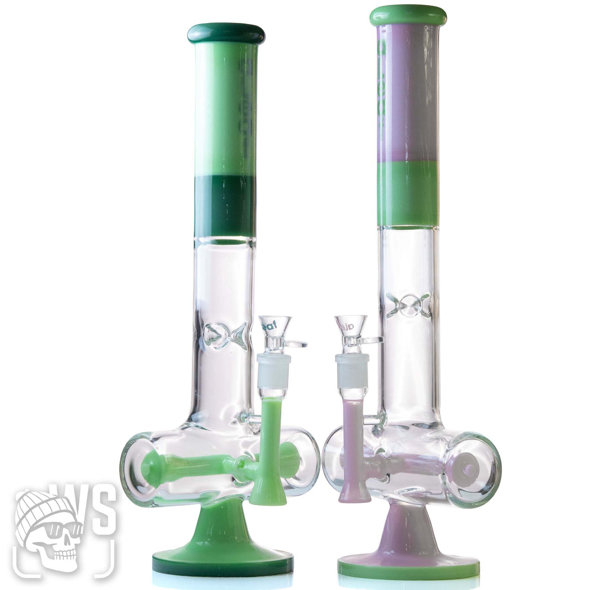 ALEAF GLASS INLINE PERC BONG WITH SCIENTIFIC DESIGN
