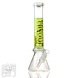 HILOUL HILOUL Glass Cyclone Glass Beaker Bong with Spiral Coil Neon Green Cyclone Bongs