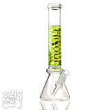 HILOUL GLASS CYCLONE GLASS BEAKER BONG WITH SPIRAL COIL