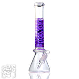 HILOUL GLASS CYCLONE GLASS BEAKER BONG WITH SPIRAL COIL