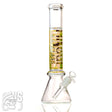 HILOUL HILOUL GLASS CYCLONE GLASS BEAKER BONG WITH SPIRAL COIL Yellow Cyclone Bongs